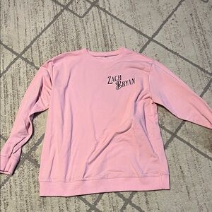 Pink Zach Bryan Sweatshirt